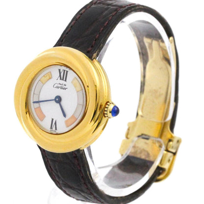 Cartier Must Trinity Vermeil Gold Plated Quartz