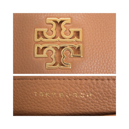 Tory Burch Britain Brown Leather Long Wallet