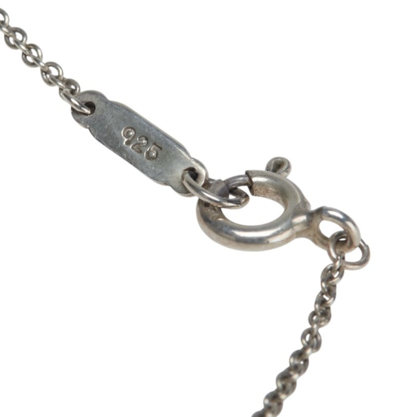 Tiffany & Co. Please Return To Plate Chain Pendant Necklace In 925 Sterling Silver.