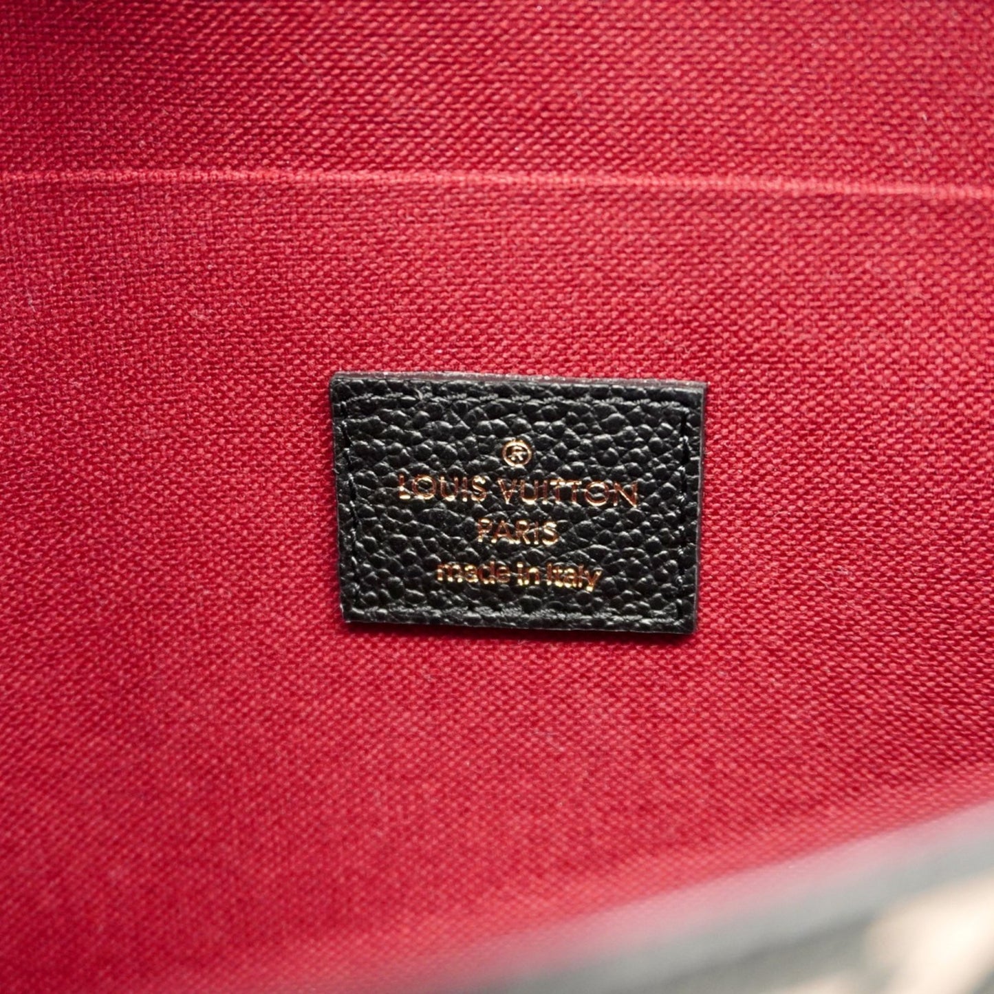 Louis Vuitton Monogram Empreinte Two-Tone Pochette Felicie Shoulder Wallet M82479 Black