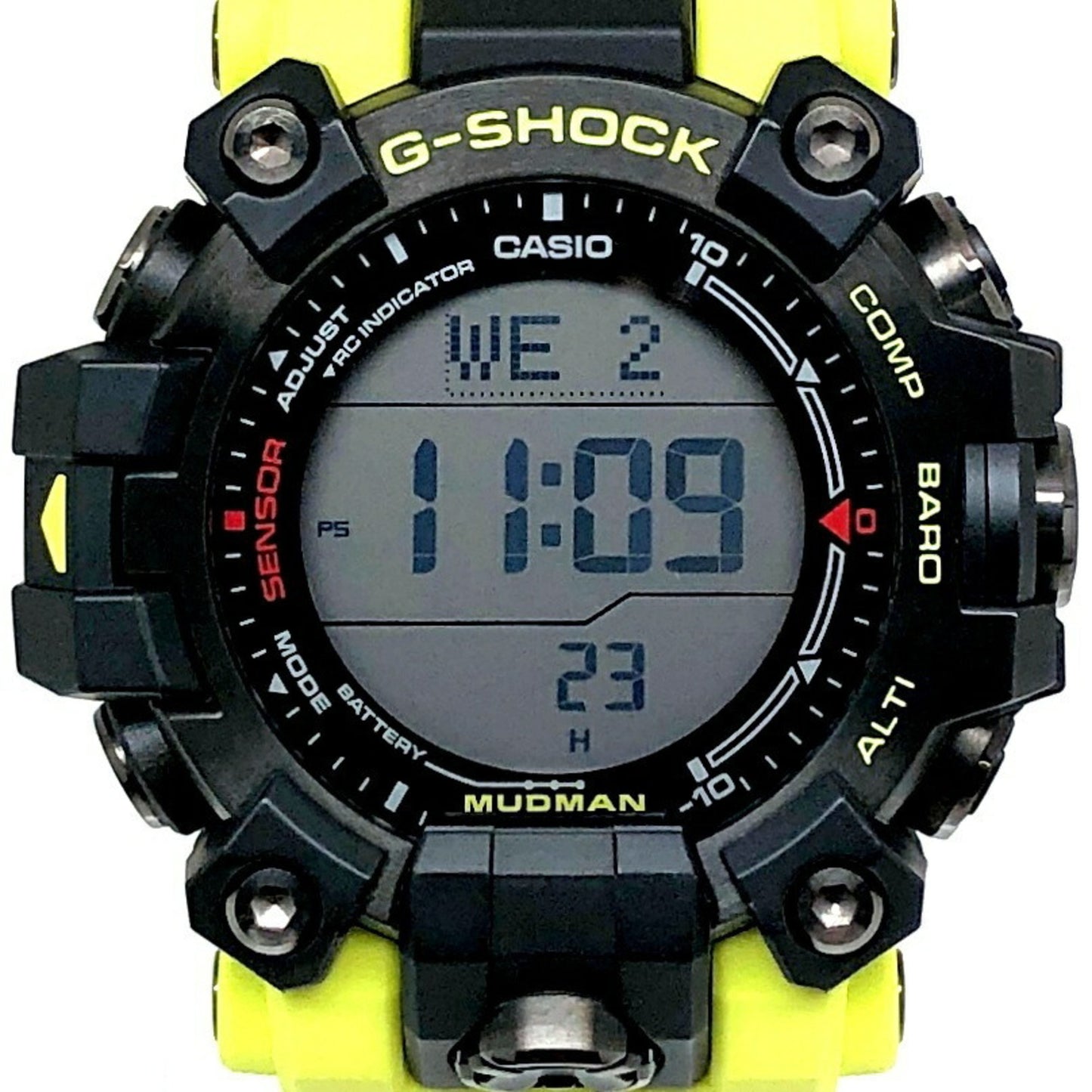 G-Shock Casio Watch Gw-9500Mry-1A9 Mudman Rescue Yellow Radio Solar Triple Sensor Direction