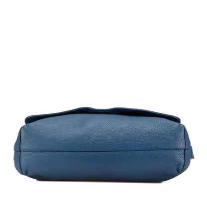 Gucci Interlocking G Shoulder Bag 322056 Blue Leather