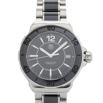 Tag Heuer Formula 1 Wah1210.Ba0859 Stainless Steel Black/Silver Dial Quartz Watch 0330 Heuer