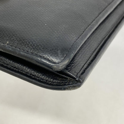 Chanel Coco Button Leather Long Wallet Black