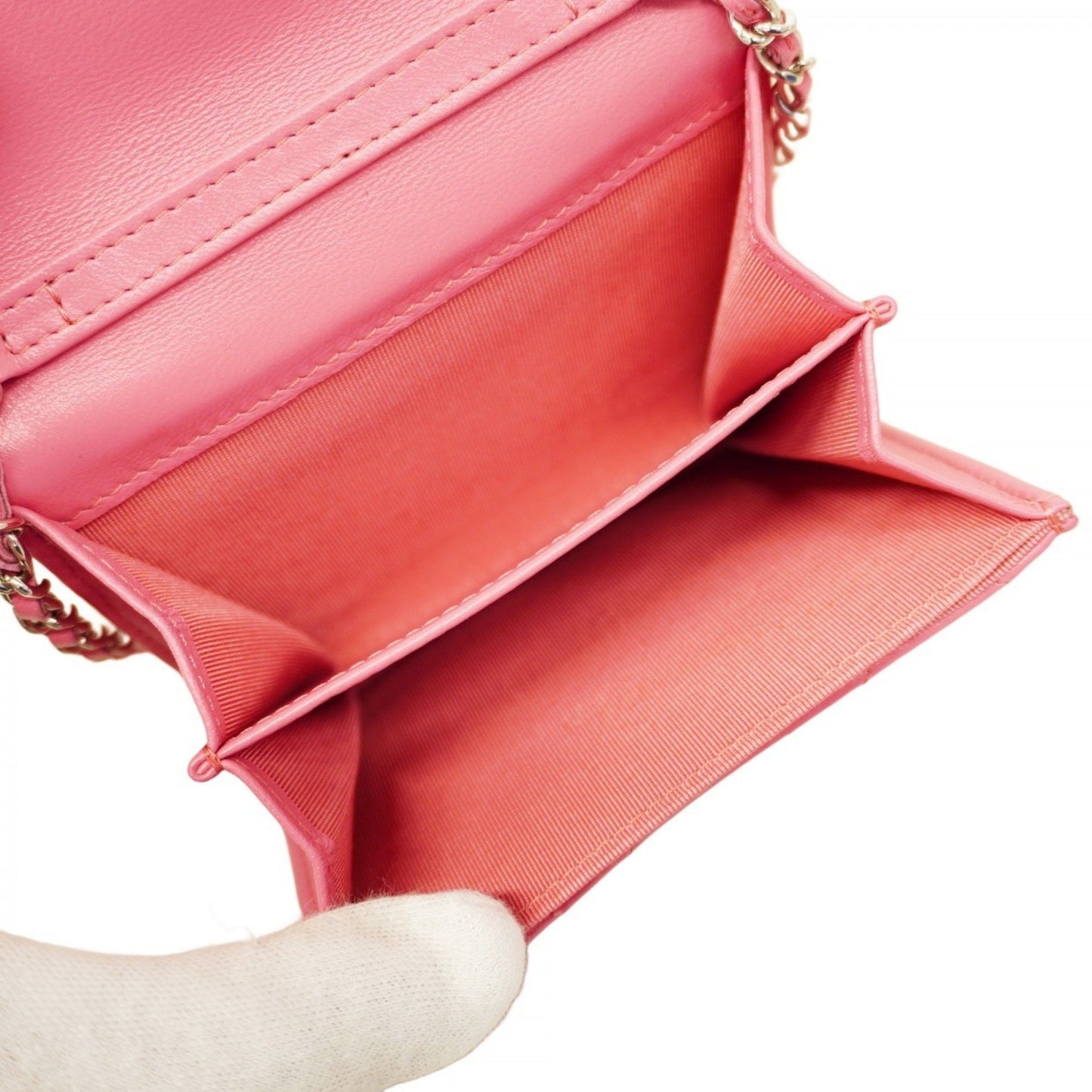 Chanel Matelasse Shoulder Wallet With Chain Bag