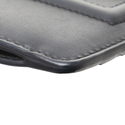 Dolce & Gabbana Dg Logo Business Card Case Fragment Black Calf Leather