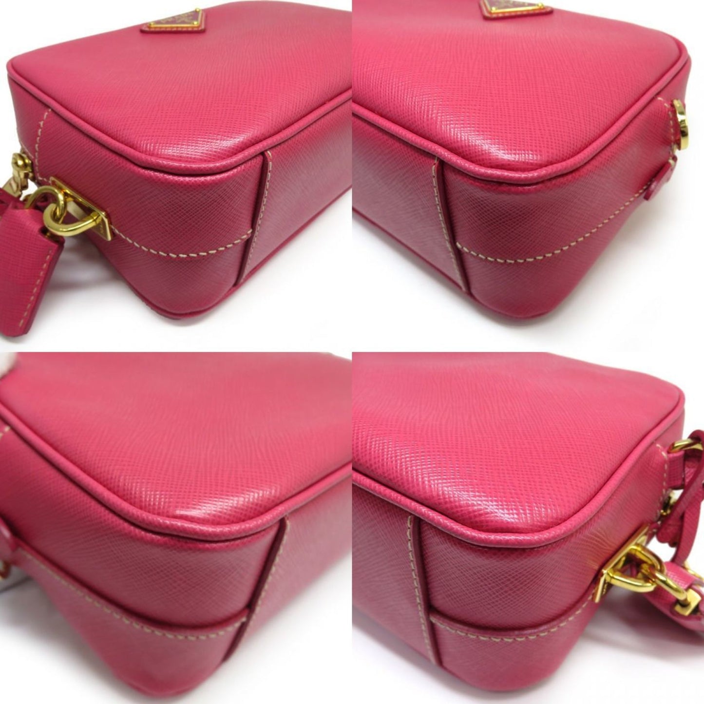 Prada Prada Triangle Saffiano Shoulder Bag