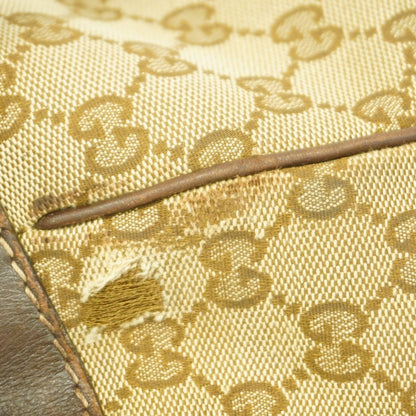 Gucci Gg Canvas Sherry Line Mayfair Handbag 269894 Brown 2-Way Bag