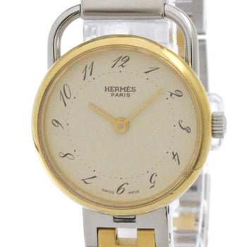 Hermes Arceau Quartz Gold Plated Steel Quartz