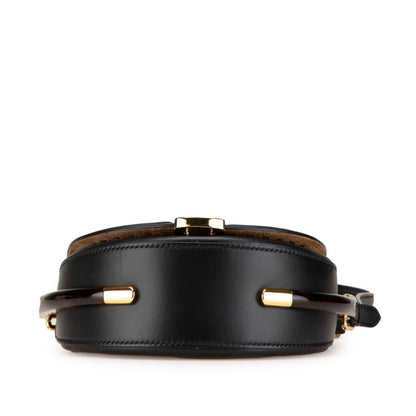 Fendi Moonlight Shoulder Bag 8Bt346 Black Brown Leather