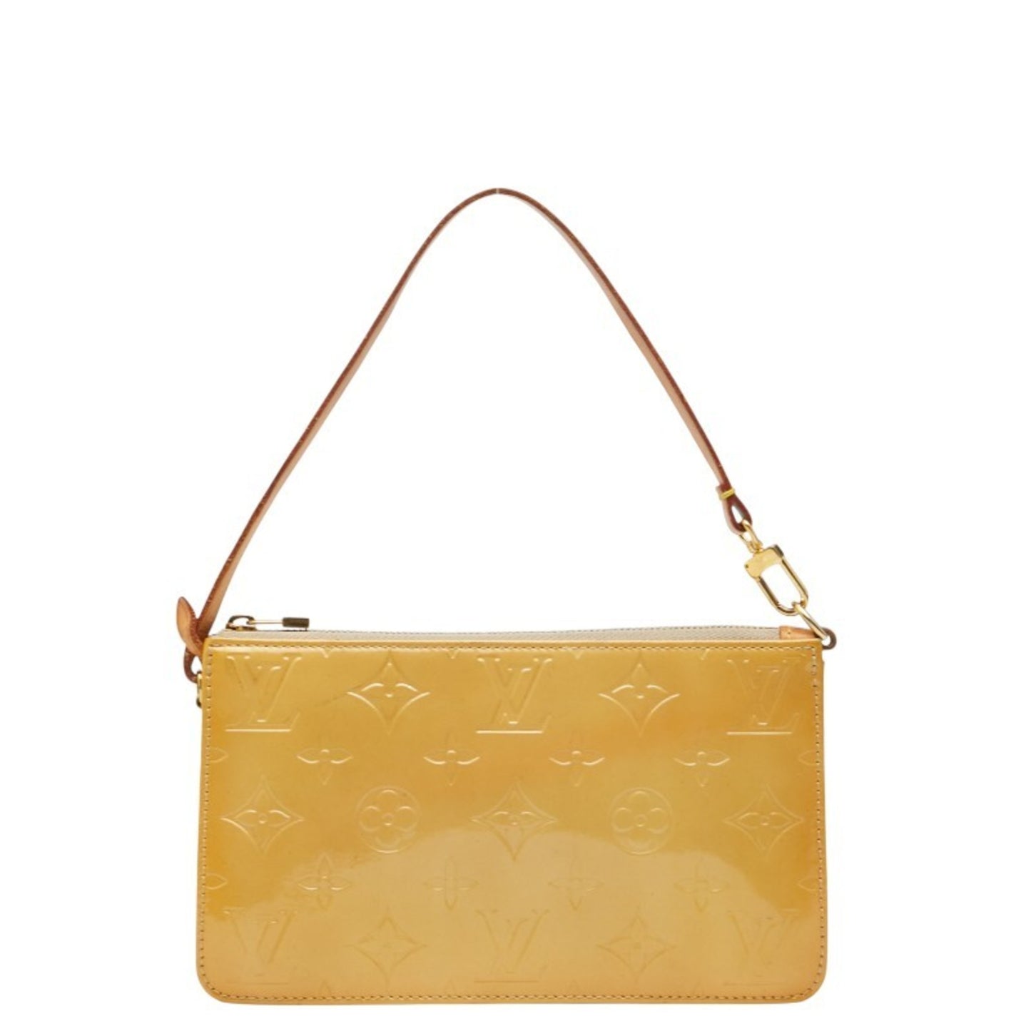 Louis Vuitton Monogram Vernis Lexington Shoulder Bag/Mini Handbag/Pouch M91010 Beige/Yellow Patent