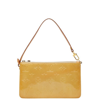 Louis Vuitton Monogram Vernis Lexington Shoulder Bag/Mini Handbag/Pouch M91010 Beige/Yellow Patent