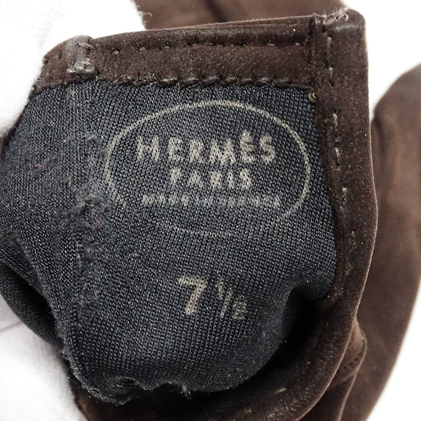 Hermes Herms Women'S Suede Gloves