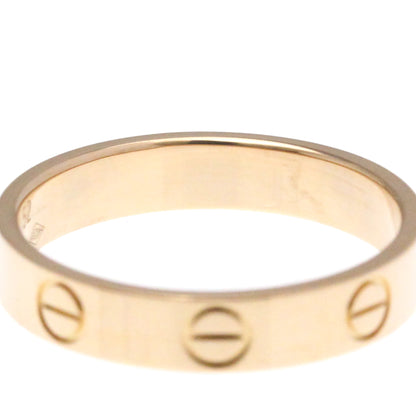 Cartier Mini Love Ring Pink Gold (18K) Fashion No Stone Band Ring Pink Gold