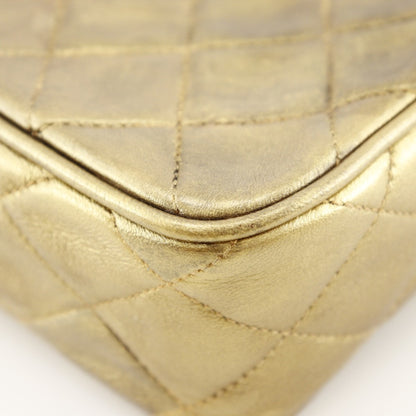 Chanel Chain Shoulder Bag Matelasse A03727 Lambskin Gold Fringe Chainshoulder
