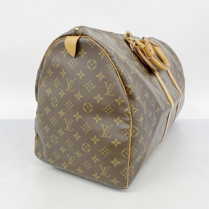 Louis Vuitton Monogram Keepall 55 Boston Bag M41424 Brown