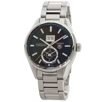 Tag Heuer War5010 Carrera Grand Date Gmt Watch Stainless Steel Ss
