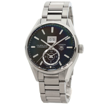 Tag Heuer War5010 Carrera Grand Date Gmt Watch Stainless Steel Ss