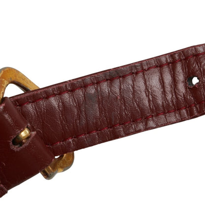 Cartier Must Line Shoulder Bag Wine Red Bordeaux Leather