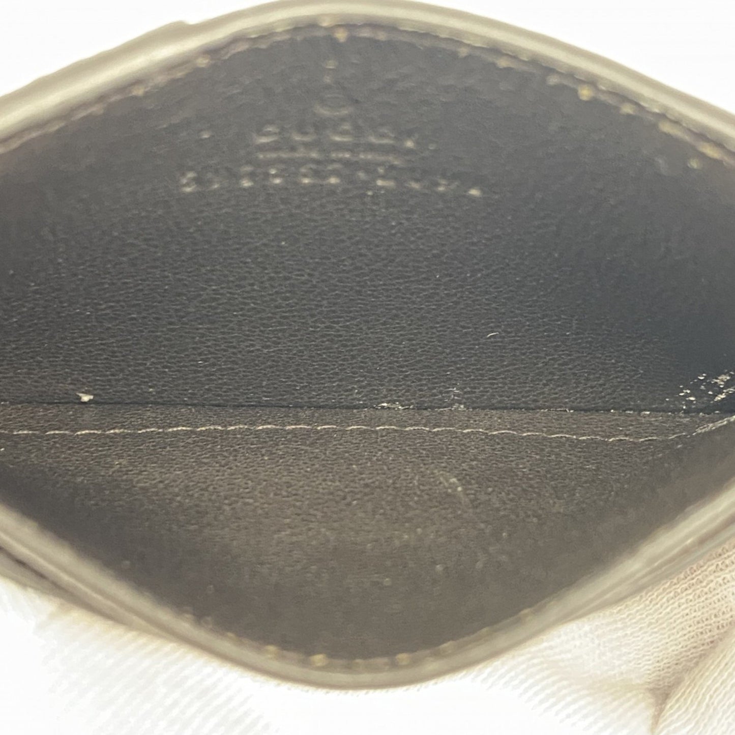 Gucci Gg Supreme Business Card Case 597557 Beige/Brown