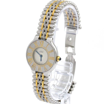 Cartier Must 21 Gold Plated Steel Quartz