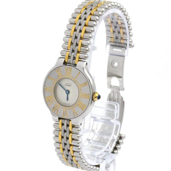 Cartier Must 21 Gold Plated Steel Quartz