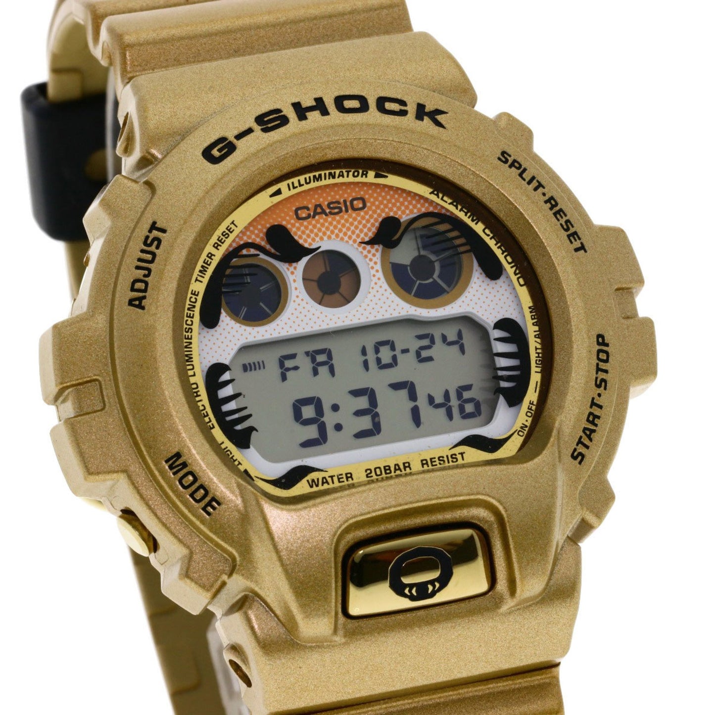 Casio Dw-6900Gda G-Shock Daruma Motif Gold Resin Watch