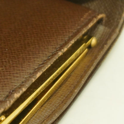 Louis Vuitton Damier Porte Monnaie Bi-Fold Viennois Wallet N61664 Ebene