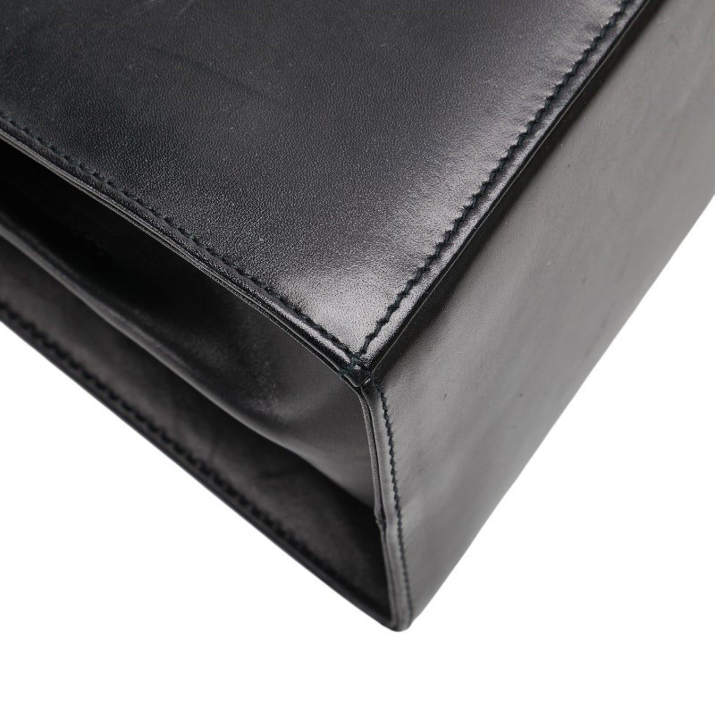 Salvatore Ferragamo Gancini Handbag/Shoulder Bag 2Way O21 2181 Black Leather