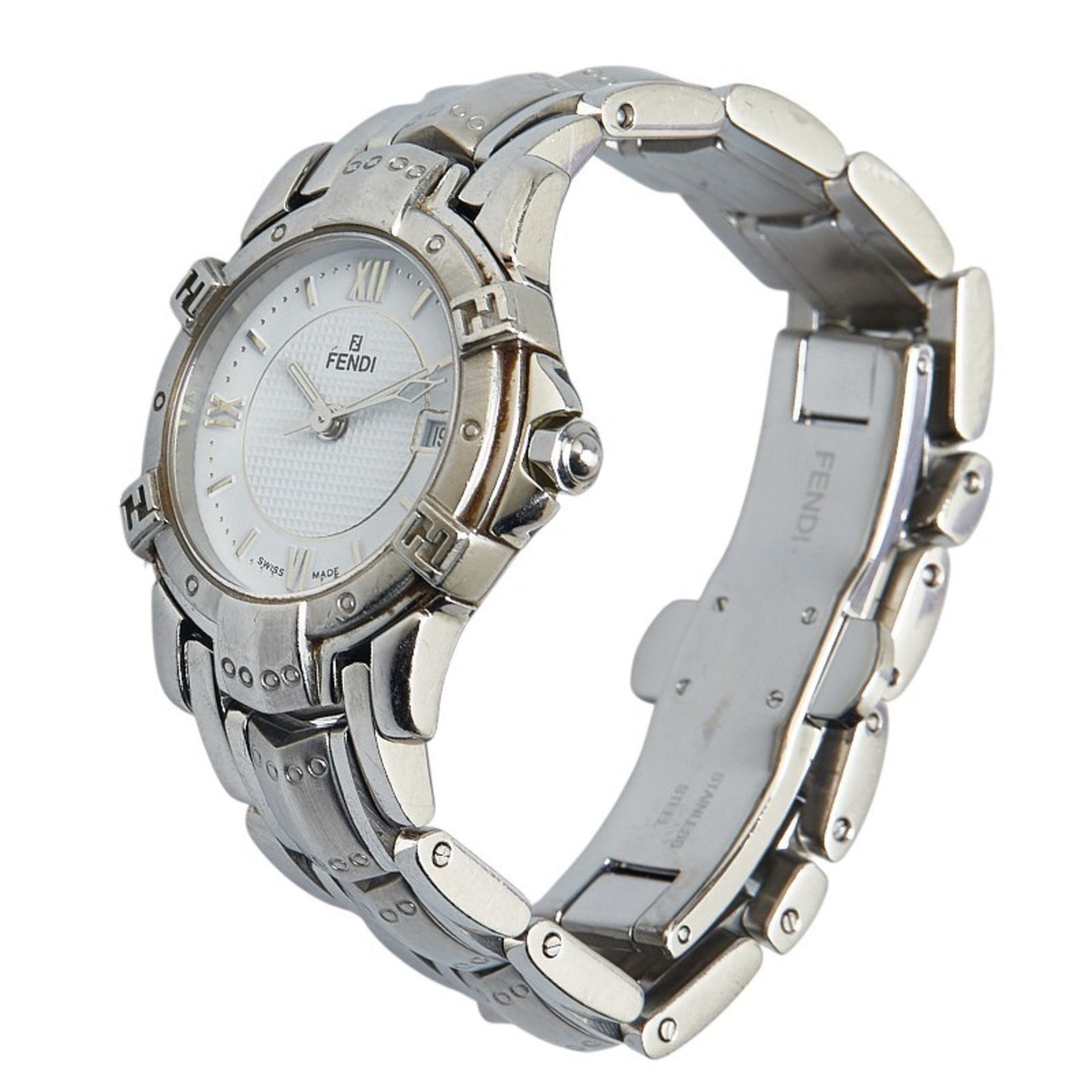 Fendi Horology Watch 3500L Quartz White Dial Stainless Steel