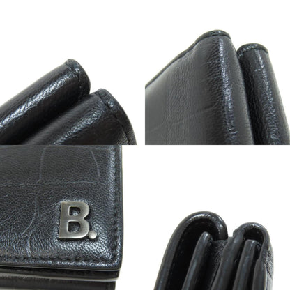 Balenciaga Tri-Fold Wallet Embossed Bi-Fold Leather