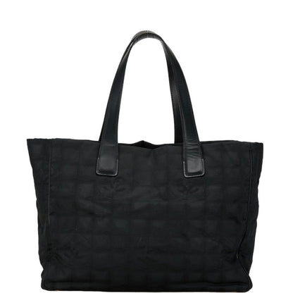 Chanel New Travel Line Tote Mm Bag A15991 Black Nylon Leather