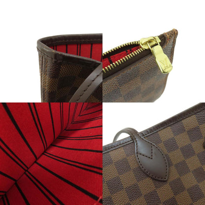 Louis Vuitton N41358 Neverfull Mm Damier Ebene Tote Bag Canvas