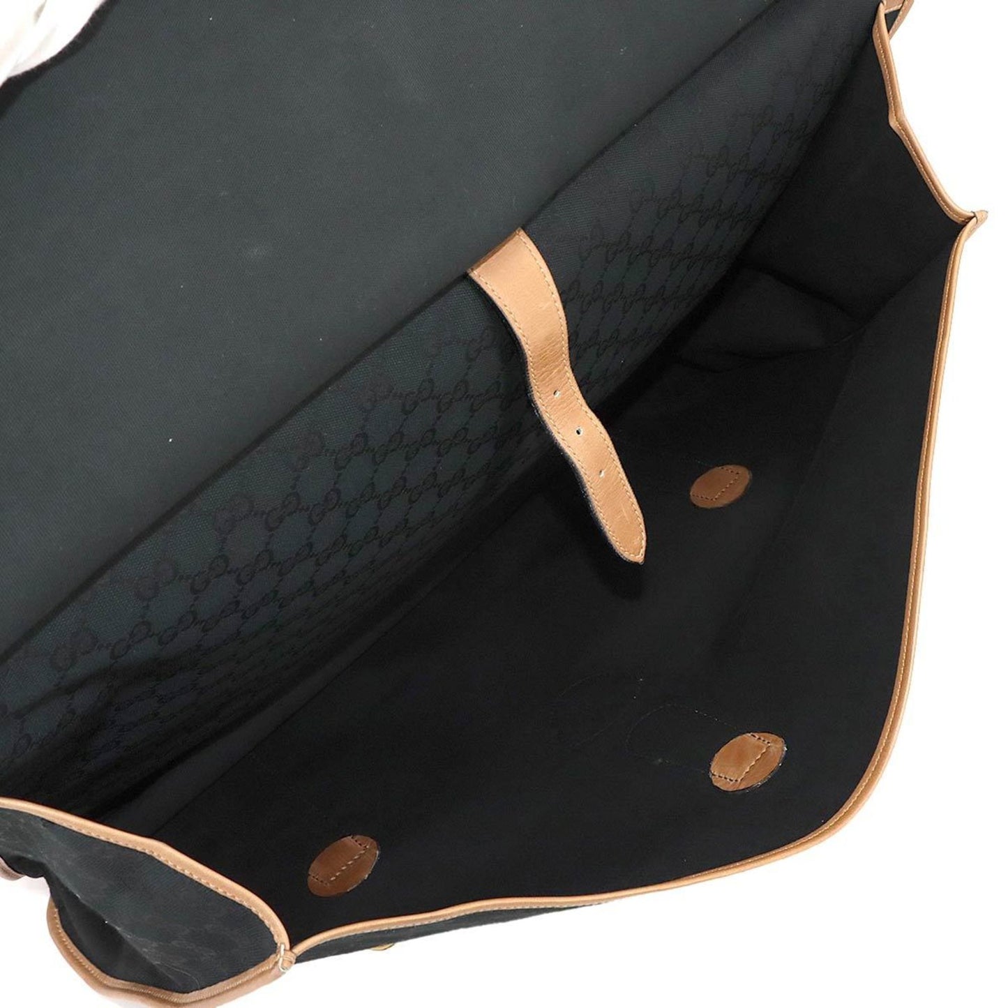 Gucci Garment Cover/Case In Gg Canvas And Leather With Black