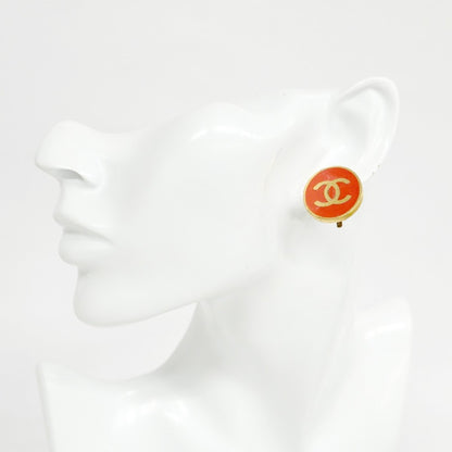 Chanel Coco Mark Circle Earrings