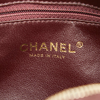 Chanel Matelasse Coco Mark Chain Shoulder Bag Pochette In Bordeaux