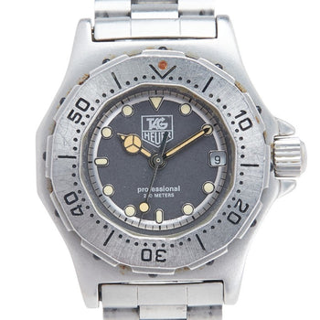Tag Heuer 3000 Series Professional 200 Watch 932.208 Quartz Gray Dial Stainless Steel
