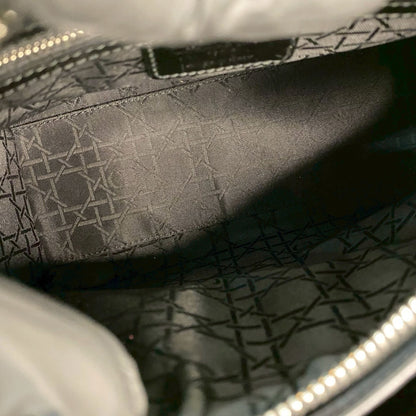 Christian Dior Lady Cannage Patent Leather 2-Way Handbag/Shoulder Bag 948-8