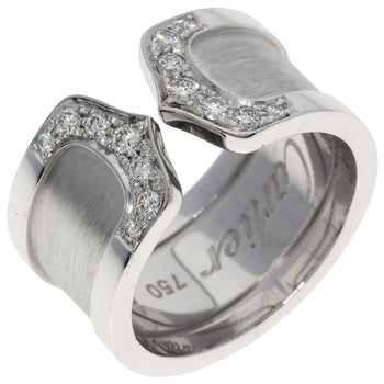 Cartier C2 Diamond #50 Ring In 18K White Gold