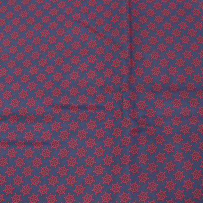 Hermes Silk Angora Anchor Pattern Fringed Shawl/Stole/Scarf