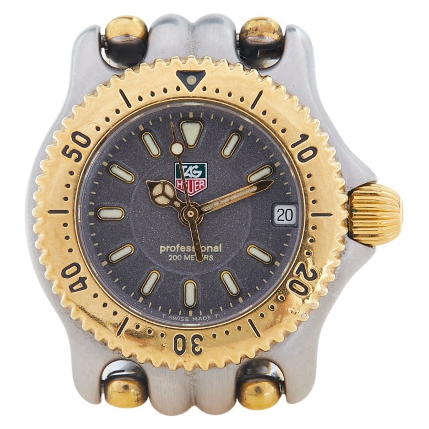 Tag Heuer Cell Watch Wg1420-0 Quartz Gray Dial Stainless Steel Plated