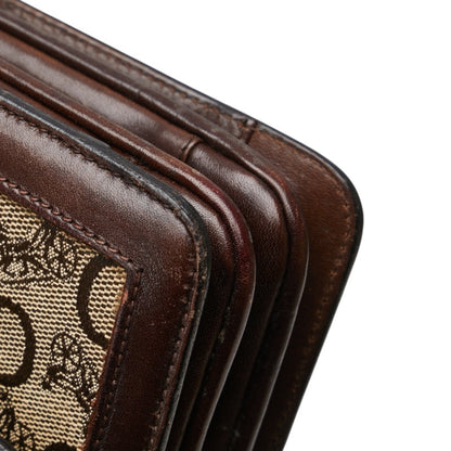 Celine C Macadam One-Shoulder Bag In Brown Canvas