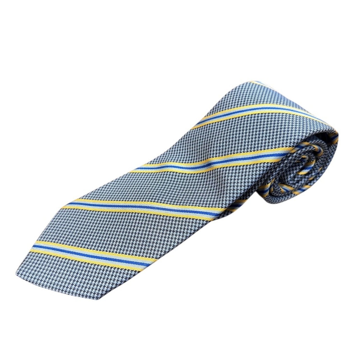 Hermes Regimental Stripe Silk Tie