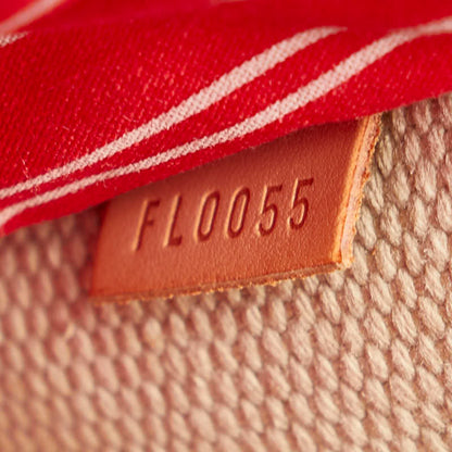 Louis Vuitton Antigua Buzas Pm Shoulder Bag M40041 Beige Red Canvas Leather