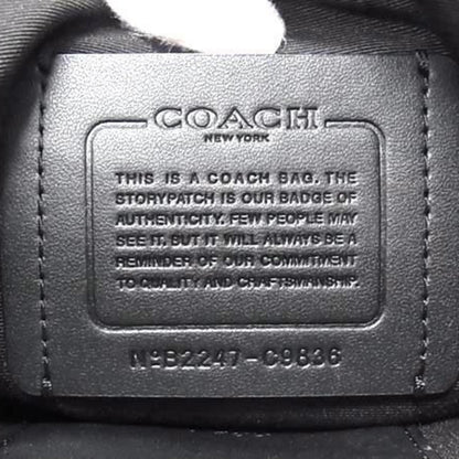 Coach Max Shoulder Bag C9836 Blue/Black Nylon/Leather