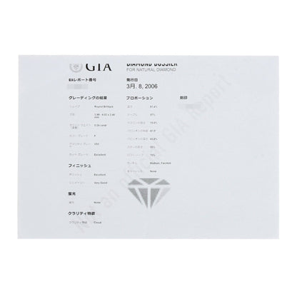 Cartier Solitaire Diamond Ring In Platinum Pt950