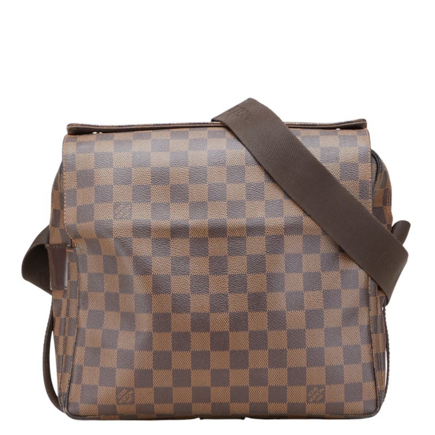 Louis Vuitton Damier Naviglio Shoulder Bag N45255 Brown Leather