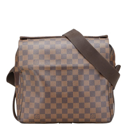 Louis Vuitton Damier Naviglio Shoulder Bag N45255 Brown Leather
