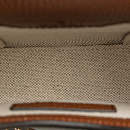 Gucci Gg Denim Horsebit 1955 Shoulder Bag 625615 Indigo Blue Brown Canvas Leather