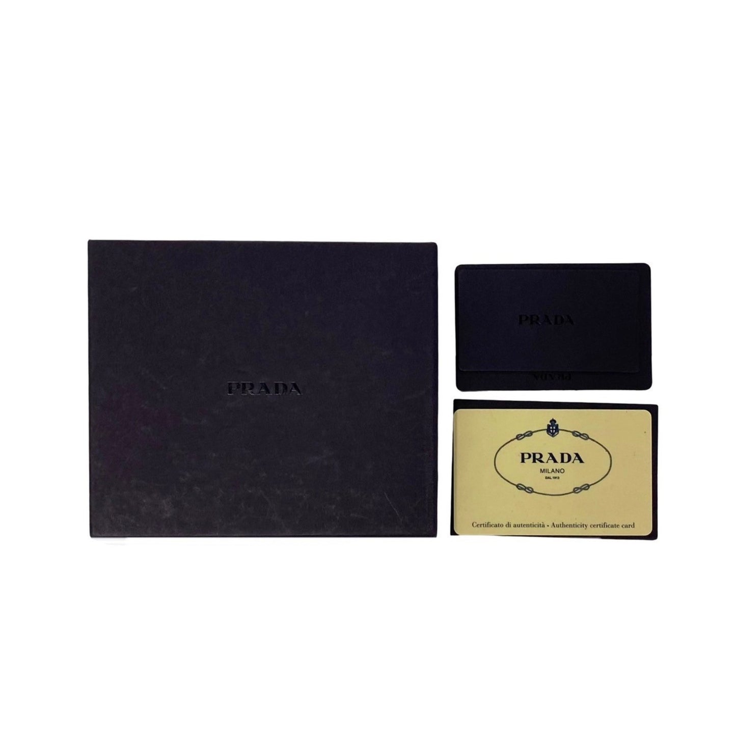 Prada Prada Metal Fittings Nylon Leather Bi-Fold Wallet Compact Red 13822